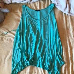 Aqua blue tank top